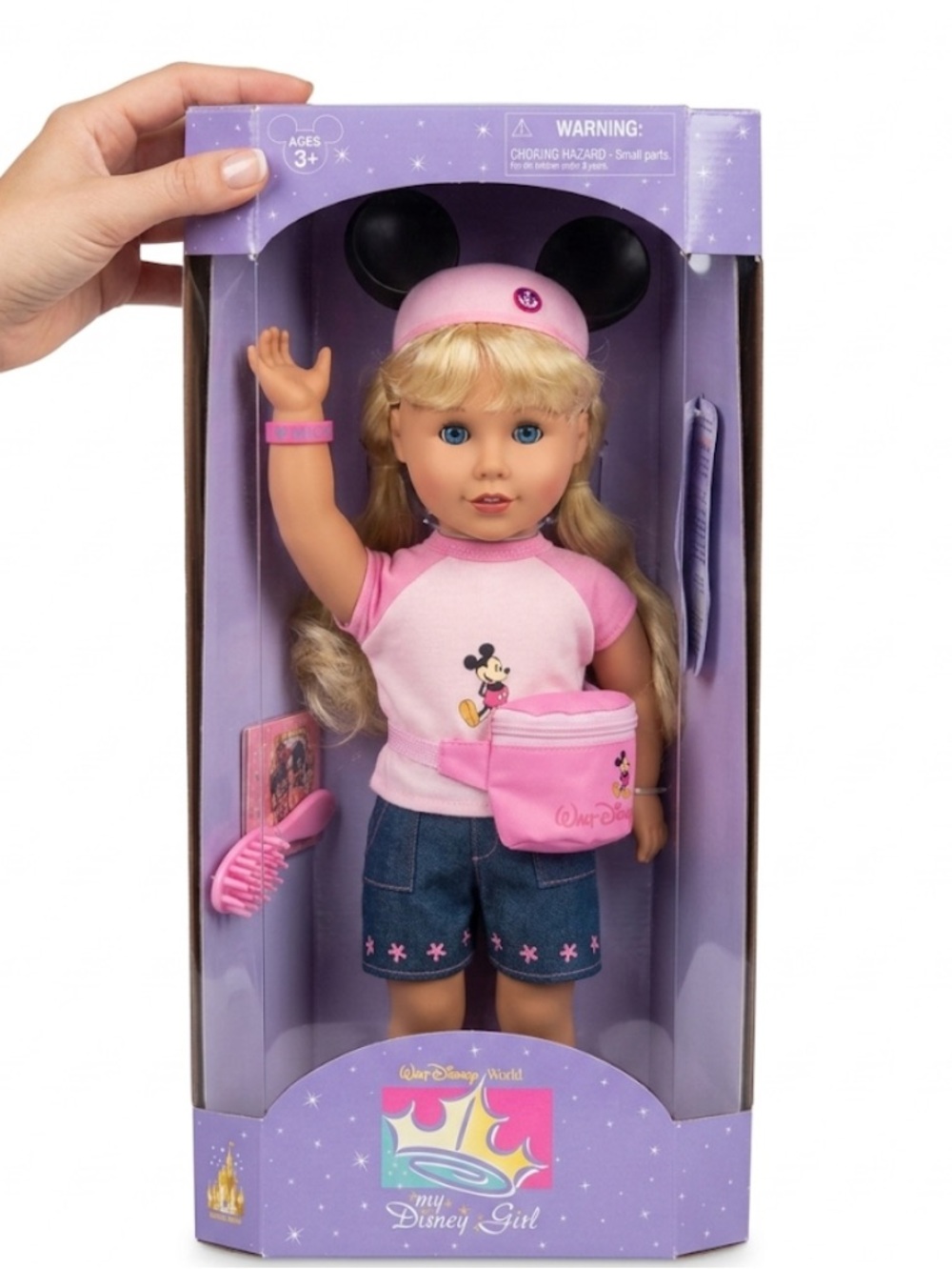 MY DISNEY GIRL DOLL "BLONDE", WALT DISNEY WORLD ORIGINAL AUTHENTIC, BRAND NEW! - Picture 2 of 15